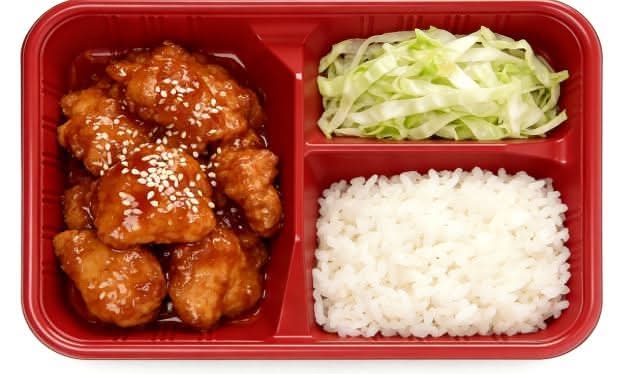 Honey chicken with rice 蜜糖鸡肉饭